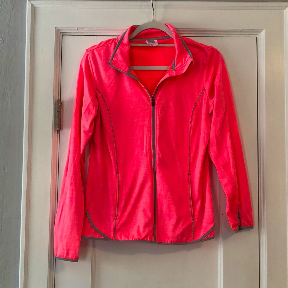 Coral athletic zip up. Danskin now.